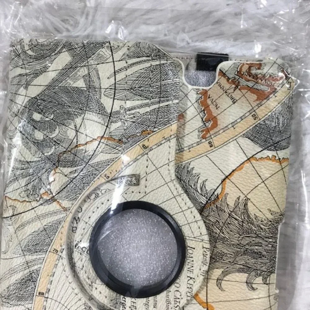 Kindle Fire HD 7 Map 360 Rotating Magnetic Smart Stand Case